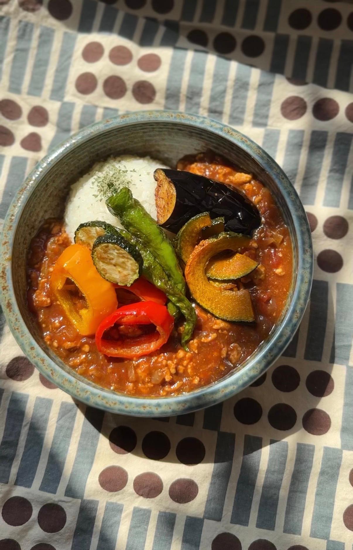 夏野菜の素揚げカレー